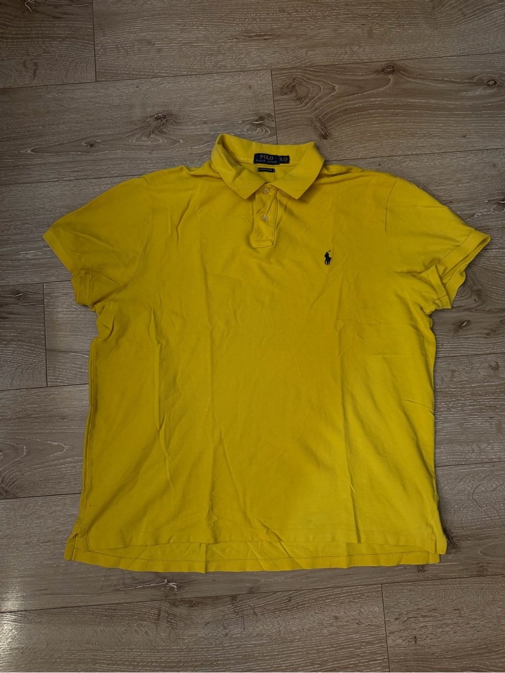 Polo by Ralph Lauren Bright Yellow Polo Shirt with Navy Pony